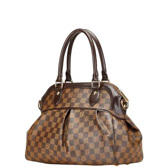 LOUIS VUITTON Authentic Brown Damier Leather Shoulder Bag - Picture 2 of 15